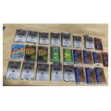 25 ASSORTED OPENED BASKETBALL CARD PACKS MOSTLY