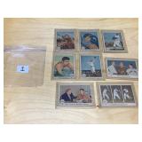 EIGHT DIFFERENT 1959 FLEER TED WILLIAMS CARDS