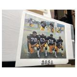 PITTSBURGH STEELERS STEEL CURTAIN LITHOGRAPH 29 X