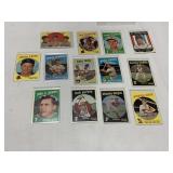 14 ASSORTED 1959 TOPPS BASEBALL CARDS MOSTLY NICE