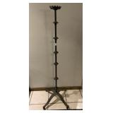 WROUGHT IRON CANDLE HOLDER 61" H, DAMAGE TO TOP