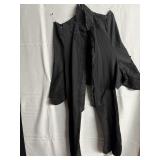 VINTAGE BLACK JACKET EMBROIDERED DETAIL ON FRONT