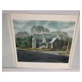 JOSEPH CORREALE "HOUSE ON THE CORNER" LITHOGRAPH