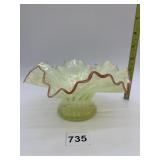 VINTAGE URANIUM GLASS  FOSTORIA HEIRLOOM