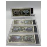 AUTHENTICATED UNCIRCULATED $2 BILLS INCLUDING