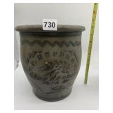 T F REPPERT - 2 GALLON CROCK - DOES HAVE CRACK