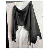 BLACK WRAP SOME FRINGE HAS COME OFF 16" W X 72" L