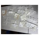 10 HANKIES INCLUDING WEDDING HANKIE