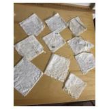 10 HANKIES INCLUDING WEDDING HANKIE