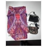 CHICO,S SILKLIKE SCARF, CAROLYNE BARTON EVENING