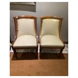 SOLID WOOD CHAIRS VINYL SEAT & BACK, 1 NEEDS