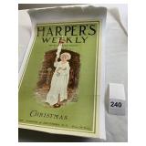 1909 CHRISTMAS STOCKING FIREPLACE DOLLY ALICE B