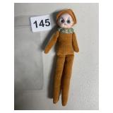 VINTAGE BOUDOIR MINIï¿½DOLL W/ VELVETEEN ORANGE