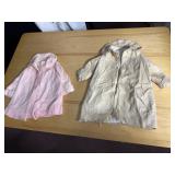 VINTAGE JACKET WITH STITCHING ON ARMS AND FRONT ,