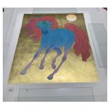 MONARQUE LTD SERIGRAPH ON PAPER W/ HAND LAID GOLD
