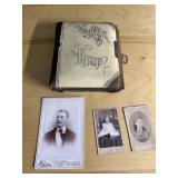 VINTAGE PHOTO ALBUM COVER AND BACK IN GOOD