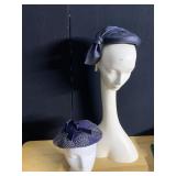 2 VINTAGE HATS INCLUDING PILL BOX HAT