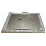 SILVER FRAMED MIRROR 30" X 42"