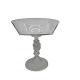 DUNCAN MILLER THREE FACE COMPOTE 9.5" H X 9.25" D