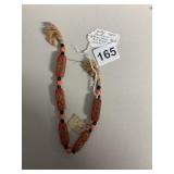 VINTAGE PARIS DEPARTMENT STORE ETCHED RED GLASS