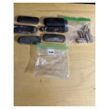 VINTAGE EYEGLASS CASES AND SMALL CLOTHES PINS