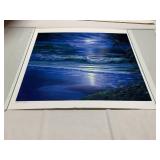 MAURICE MEYER - "NIGHT SURF" MIXED MEDIA ON