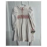 POLLY FLINDERS SZ. 8 GIRLS DRESS RED/WHITE DOT,