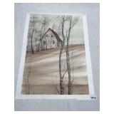 137 OF 1000 LITHOGRAPH - THE HANS HERR HOUSE -