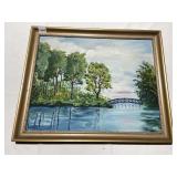 PAINTING ARTIST SIGNED SEE PHOTO - 22.5" X 18.5"