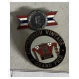 VINTAGE GRAND PRIX PIN, WORLD WAR TWO ARMY NAVY
