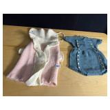 VINTAGE BABY CREAM AND WHITE HANDMADE RAP