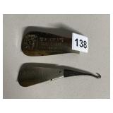 2 SHOEHORNS PENNY