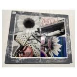 MULTI-MEDIA FLOWERS  24" X 20" FRAMED