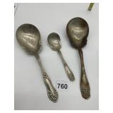 STERLING SPOONS 6.44 TROY OZ.