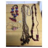 BEADED TASSELS, NECKLACES