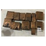 COPPER WOOD BLOCKS