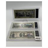$2 AUTHENTICATED UNCIRCULATED $2 BILLS FORT