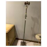 ANTIQUE WROUGHT IRON FLOOR LAMP 59" H, 2 LIGHTS,