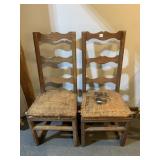 LADDER BACK CHAIRS NEEDS CUSHIONS 18.5 W X 43 H X