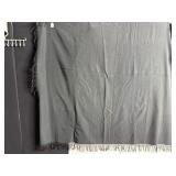 BLACK WOOL PIANO SCARF WITH FRAMES DOES HAVE TWO