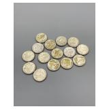 15- UNITED STATES QUARTER DOLLARS INCLUDING