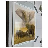 GRAEME STEVENSON - "ELEPHANT FAMILY" ON CANVAS