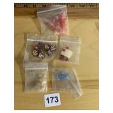 VINTAGE BUTTONS INCLUDING MILLA FIORI , COLORED