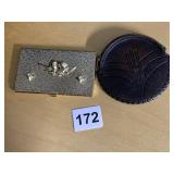 VINTAGE BUSINESS CARD HOLDER AND LEATHER CLEAN