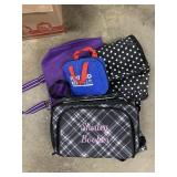 GROUP OF FOUR BAGS INCLUDING BLACK FABRIC