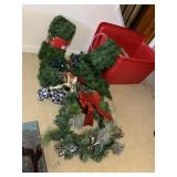 COLLECTION OF ARTIFICIAL CHRISTMAS WREATHS AND