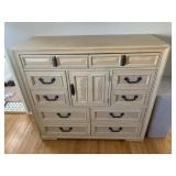 STANLEY LIGHT WOOD FINISH DRESSER W/ RAISED PANEL