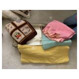 SATIN TRIM BLANKETS, HAND CROCHETED COTTAGE