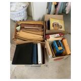 VINTAGE OFFICE SUPPLIES, ENVELOPES, BINDERS,
