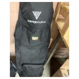 BLACK NYLON EQUIPMENT BAG WITH WHITE "DAREKIKU"